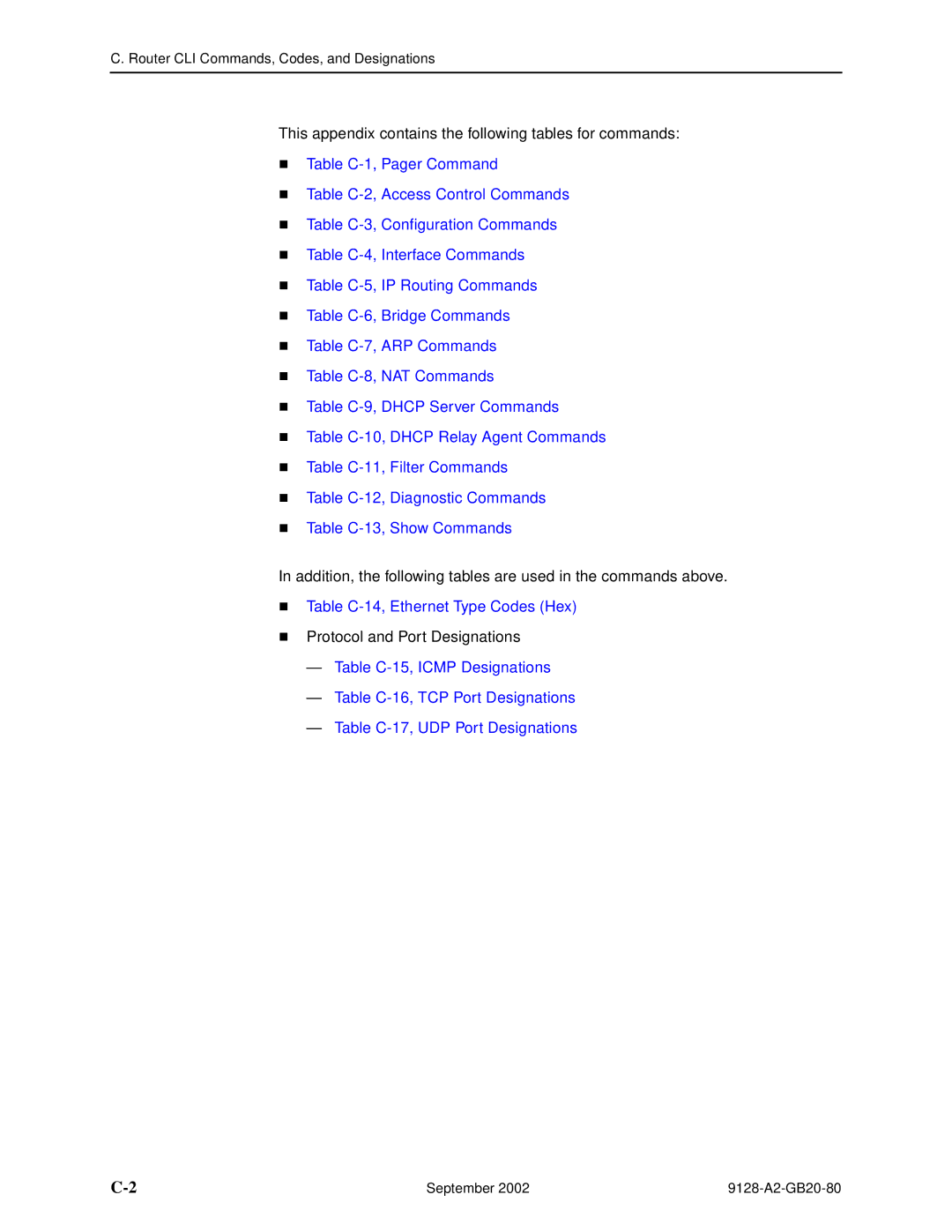 Paradyne CSU, DSU, 9126-II, 9128-II manual Router CLI Commands, Codes, and Designations 