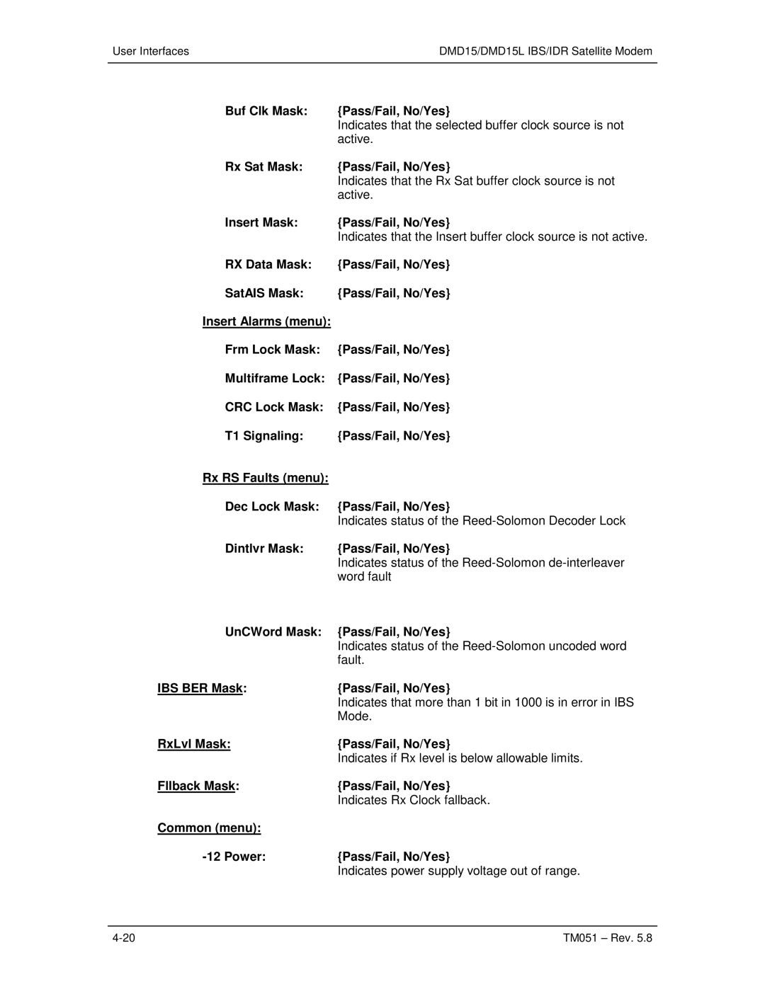 Paradyne operation manual User InterfacesDMD15/DMD15L IBS/IDR Satellite Modem 