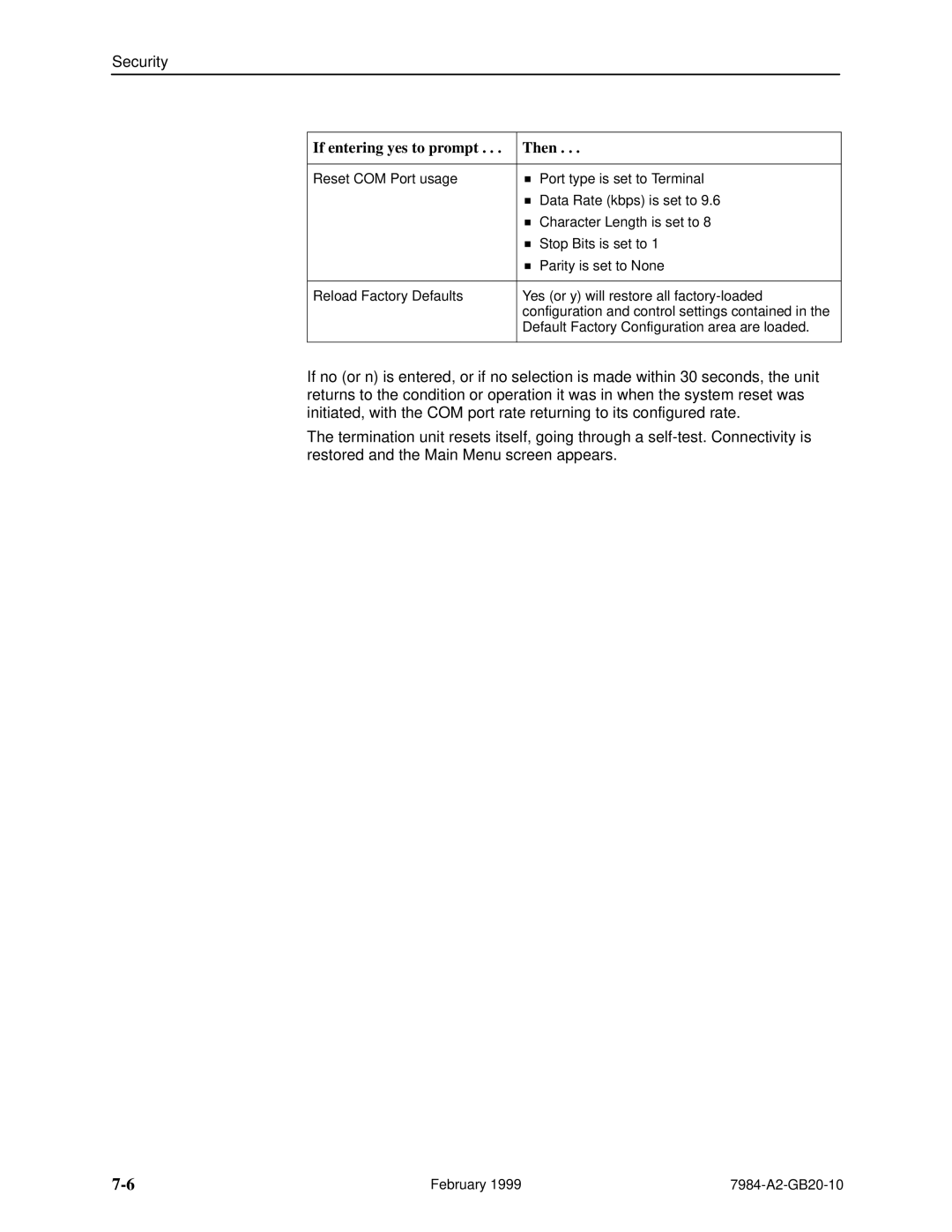 Paradyne Hotwire 7984 manual If entering yes to prompt Then 