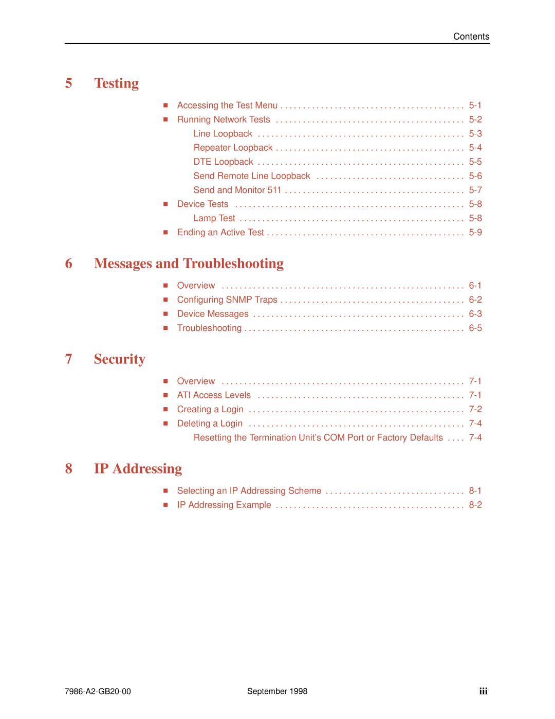 Paradyne HOTWIRE 7986 manual Messages and Troubleshooting 