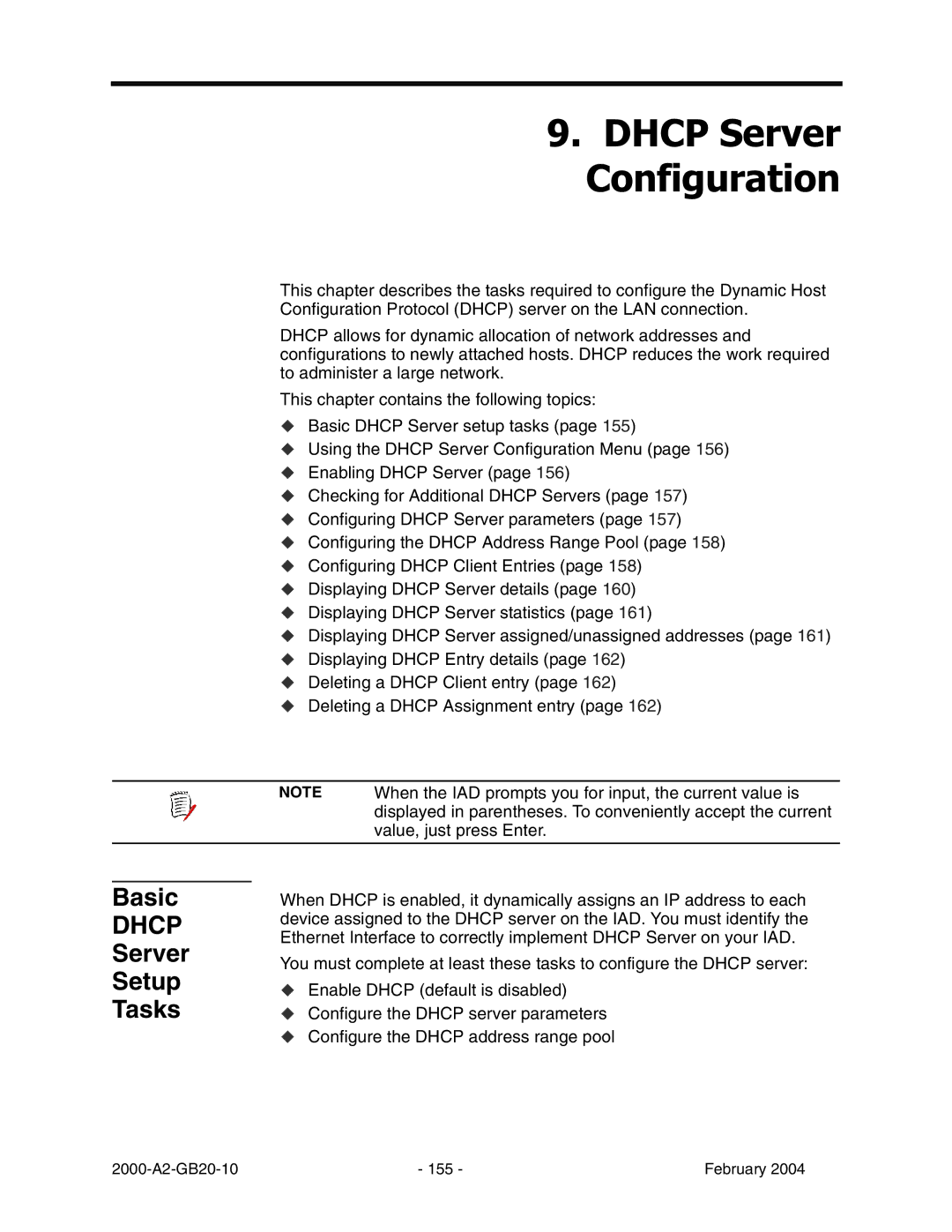 Paradyne JetFusion Integrated Access Device manual Basic, Server Setup Tasks 