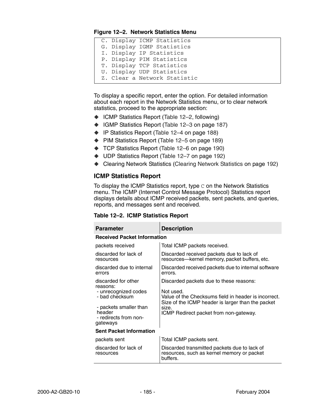 Paradyne JetFusion Integrated Access Device manual Icmp Statistics Report Parameter Description 