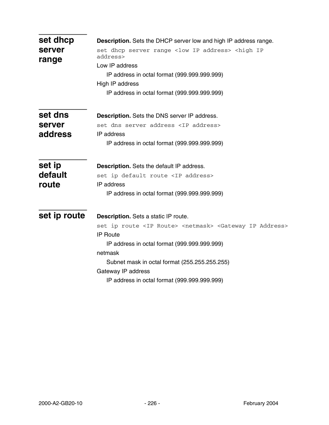 Paradyne JetFusion Integrated Access Device manual Set dhcp server range 