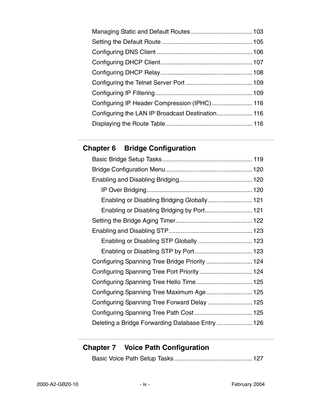 Paradyne JetFusion Integrated Access Device manual Bridge Configuration, Voice Path Configuration 