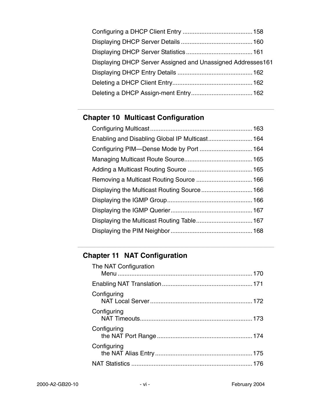 Paradyne JetFusion Integrated Access Device manual Multicast Configuration, NAT Configuration 