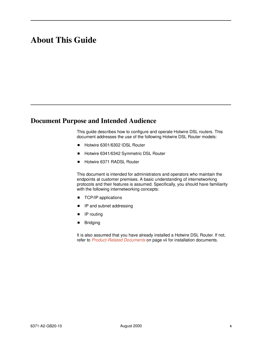 Paradyne Routers manual About This Guide, Document Purpose and Intended Audience 