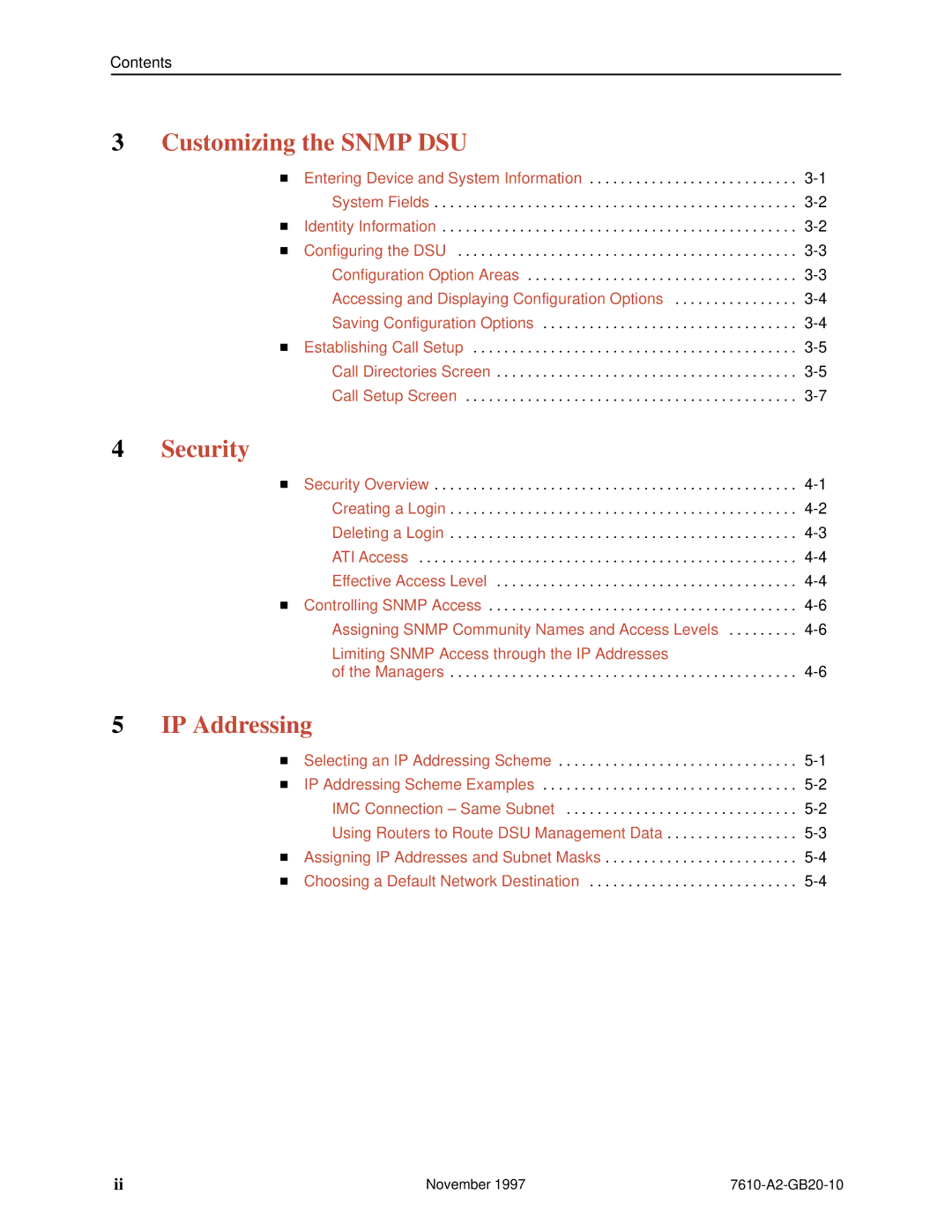 Paradyne SNMP DSU, 7610 manual Customizing the Snmp DSU 