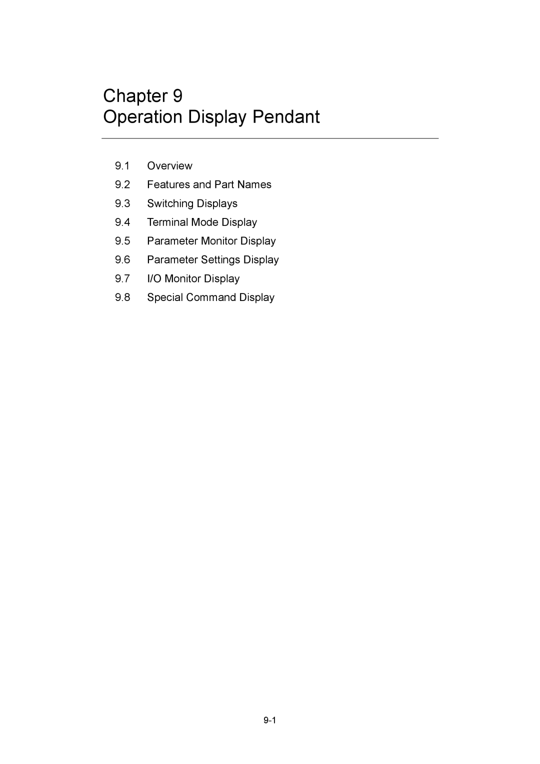 Parker Hannifin G2 manual Chapter Operation Display Pendant 