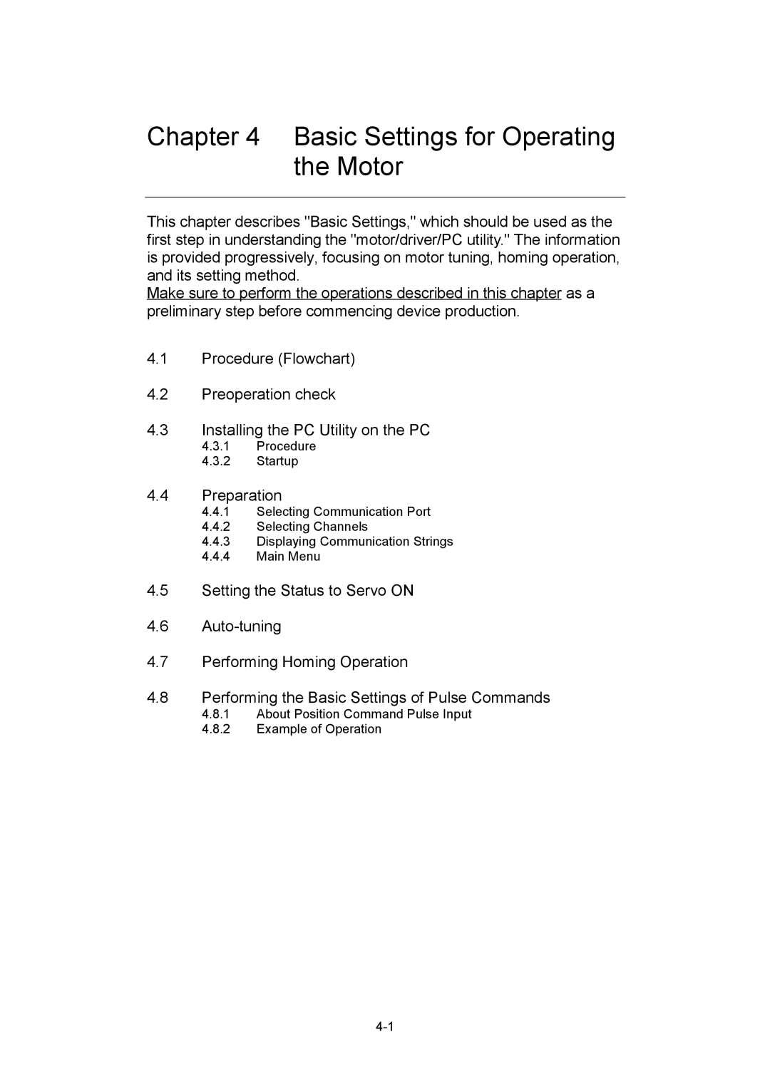 Parker Hannifin G2 manual Procedure Startup, About Position Command Pulse Input Example of Operation 