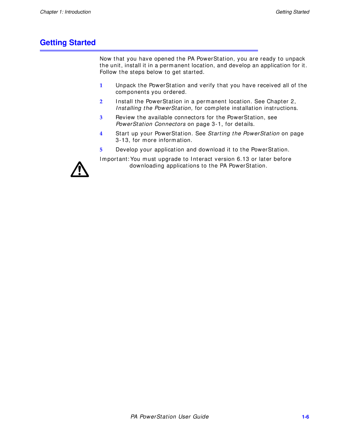 Parker Hannifin PA Series manual Getting Started 