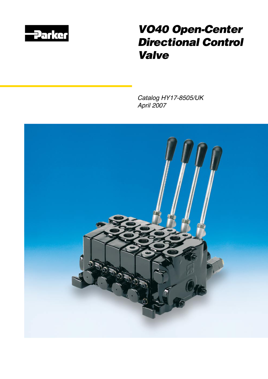 Parker Hannifin manual VO40 Open-Center Directional Control Valve 