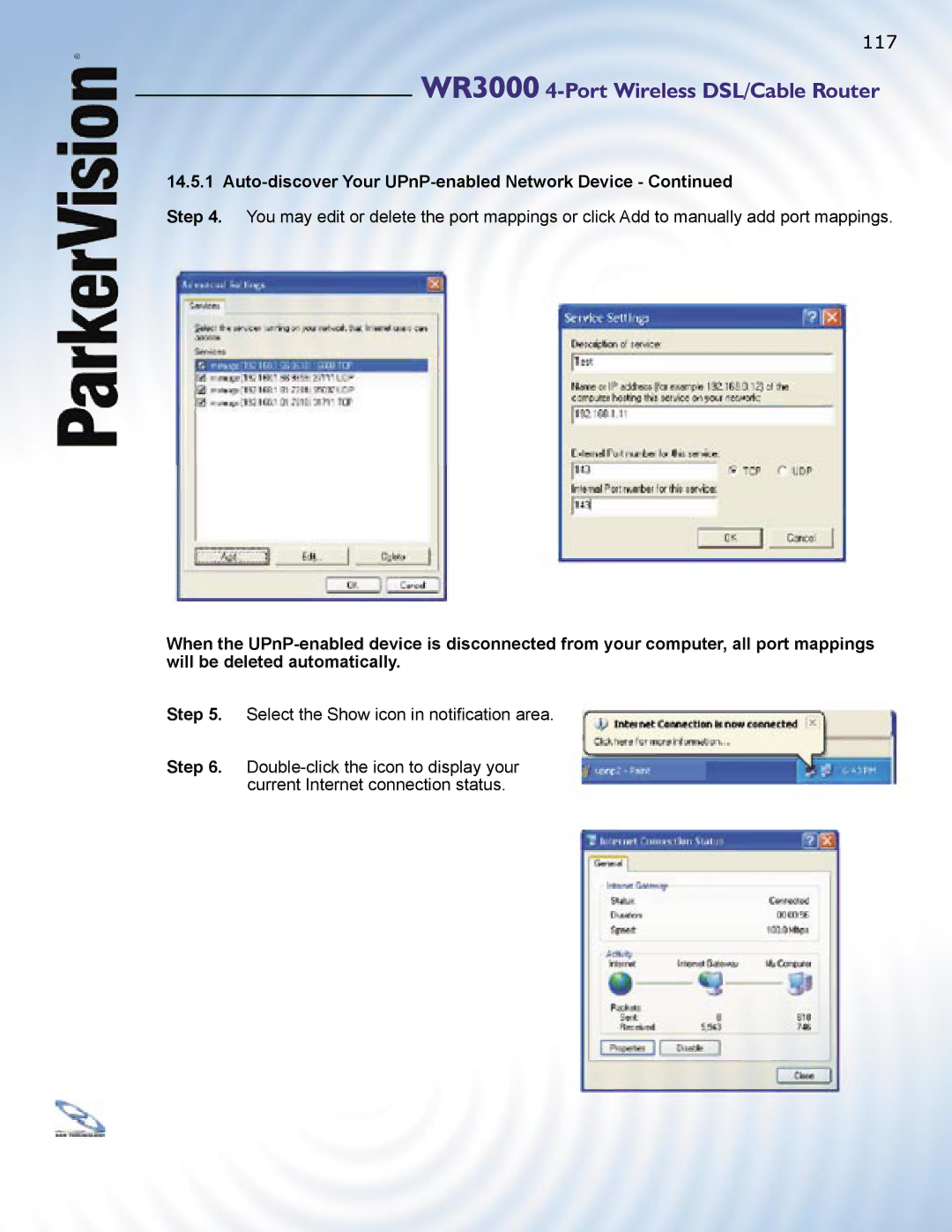 ParkerVision WR3000 manual Auto-discover Your UPnP-enabled Network Device 