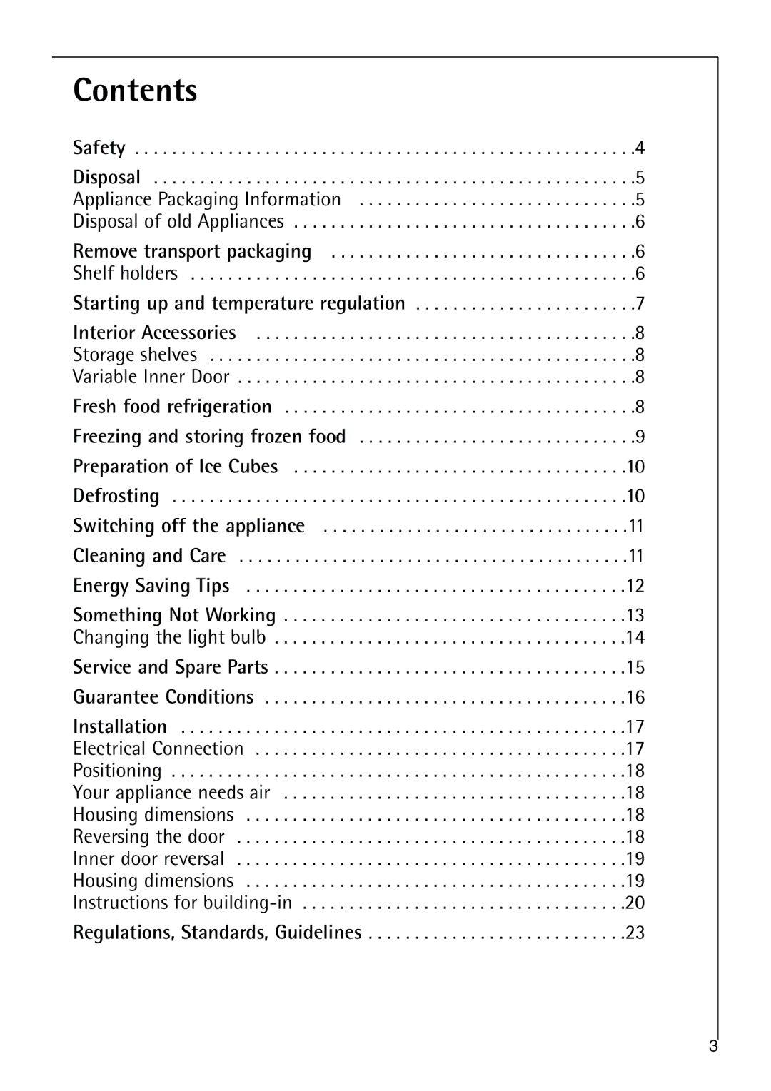 Parkinson Cowan SANTO K 9, SANTO K 18, SANTO K 40-5i user manual Contents 