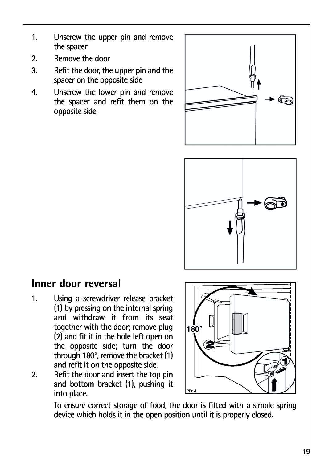 Parkinson Cowan SANTO K 18, SANTO K 9, SANTO K 40-5i user manual Inner door reversal 