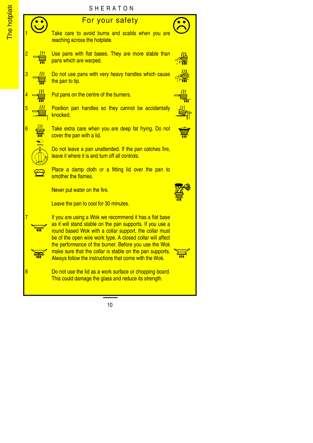 Parkinson Cowan U02059 installation instructions For your safety 