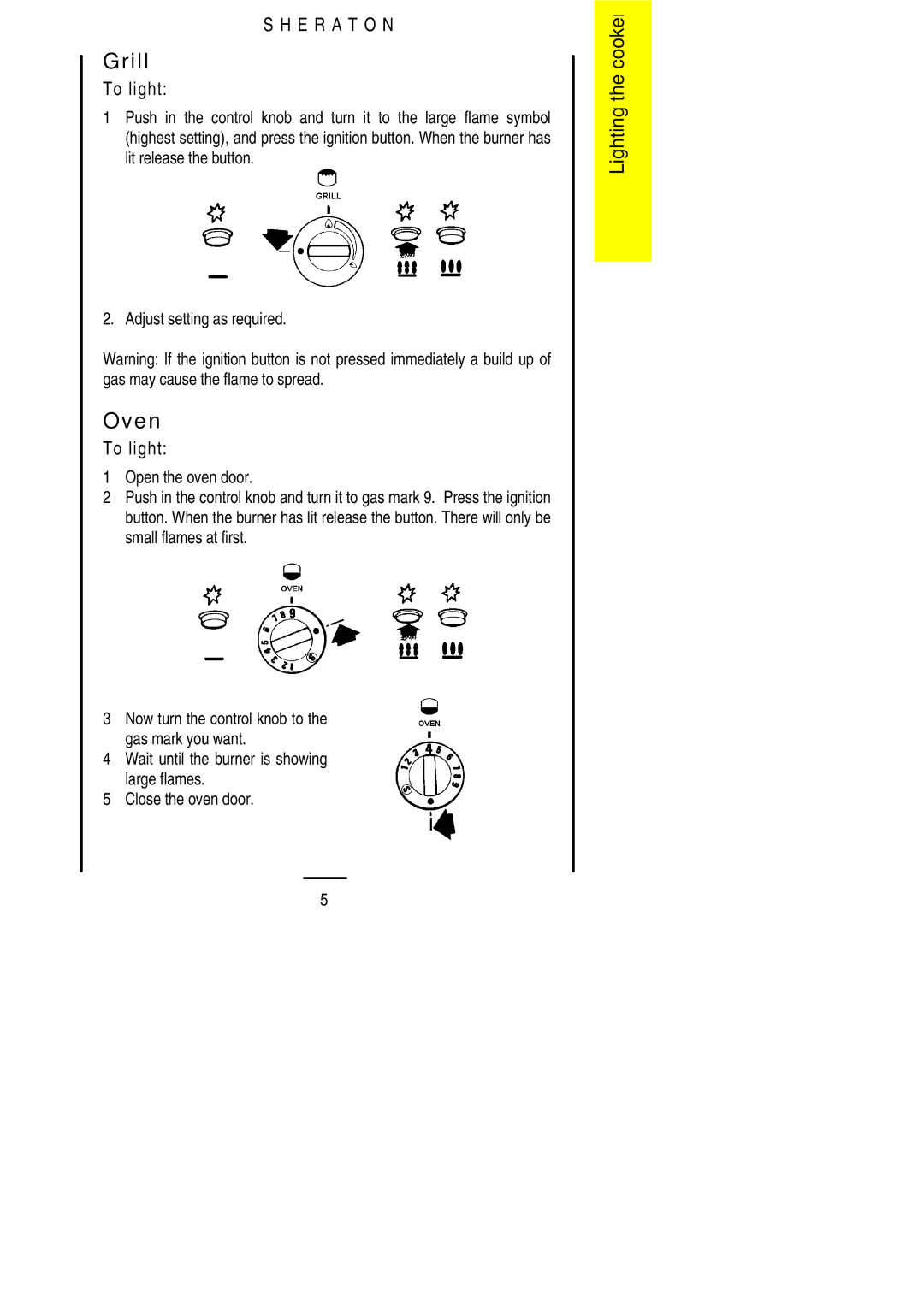 Parkinson Cowan U02059 installation instructions Grill, Oven 