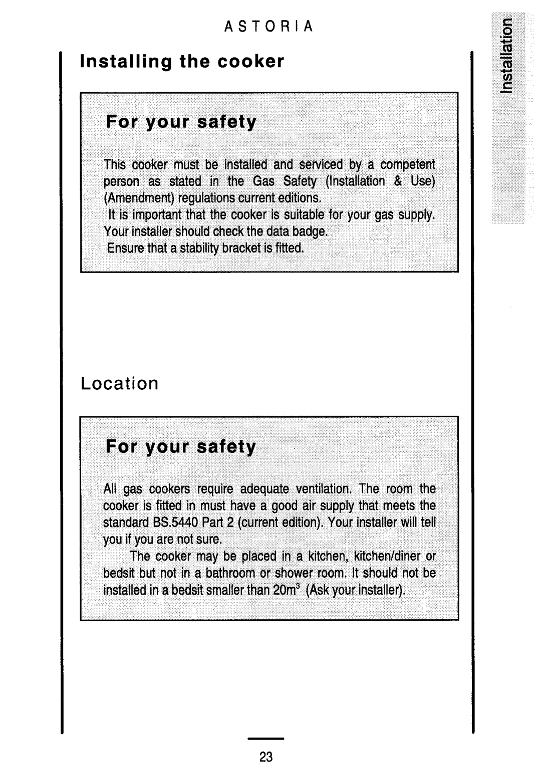 Parkinson Cowan U04120 manual 