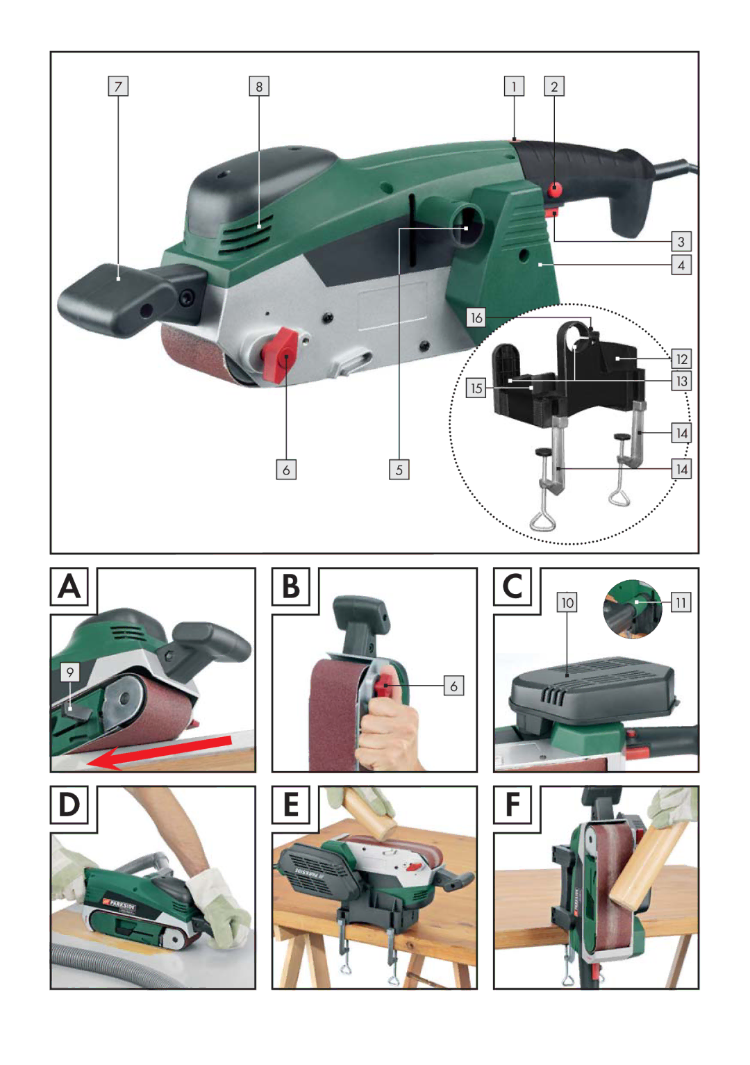 Parkside PBS 900 A1 manual 