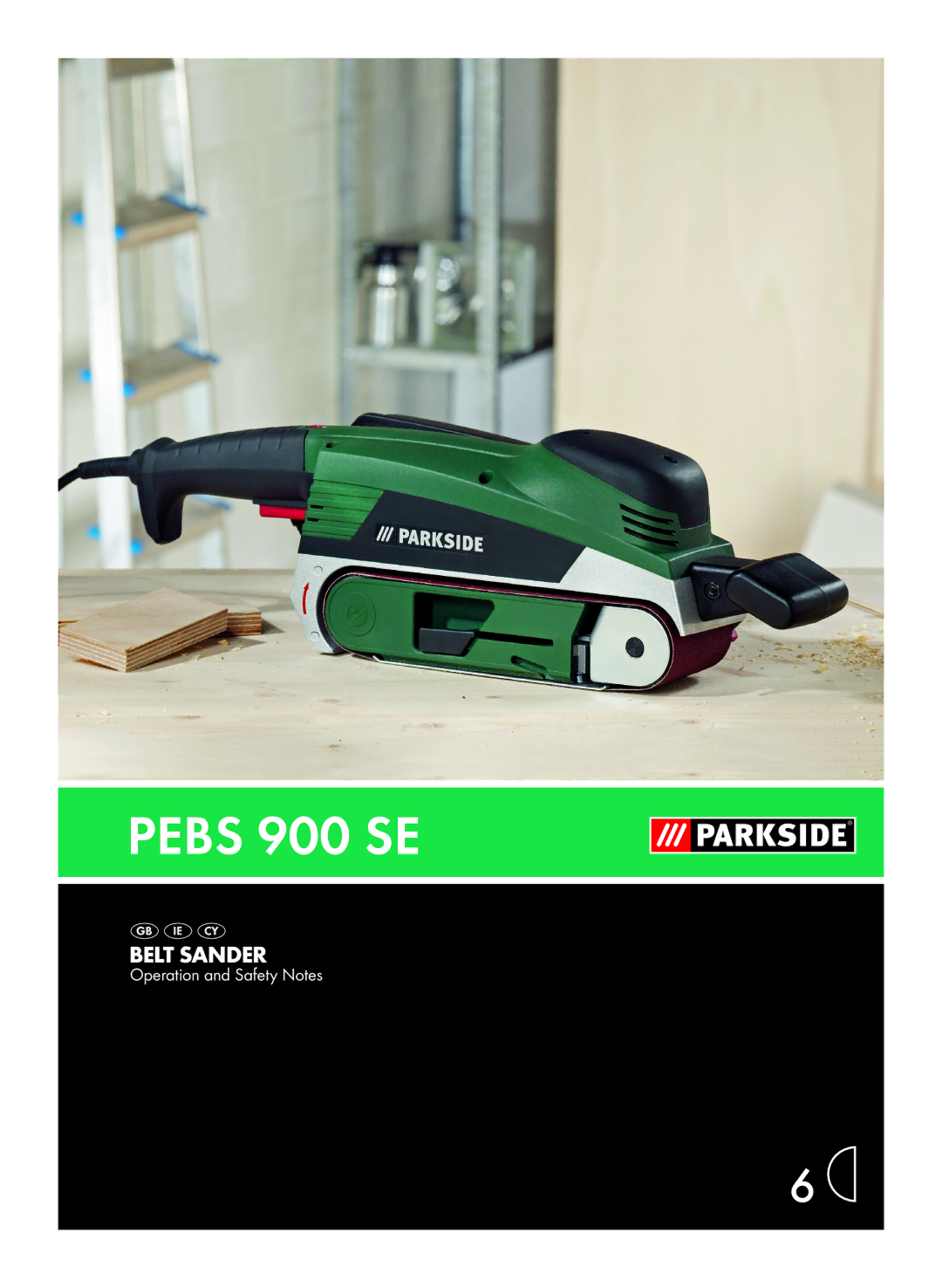 Parkside PEBS 900 SE manual Pebs 900 SE 