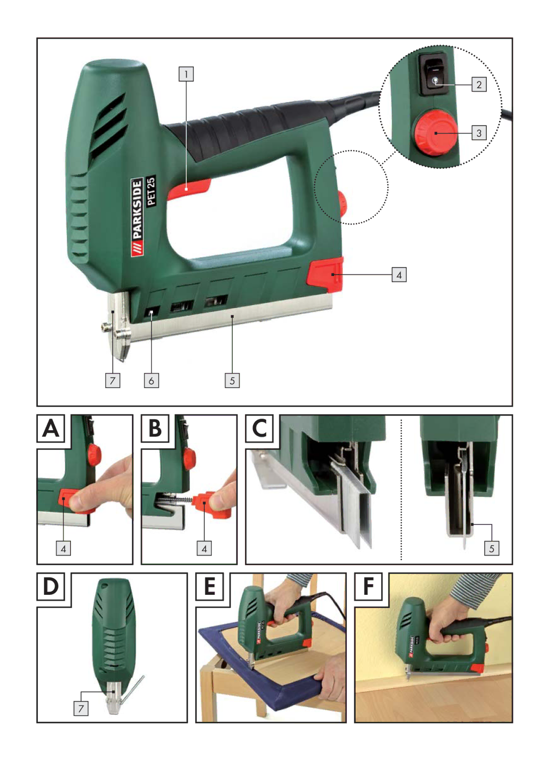 Parkside PET 25 manual 