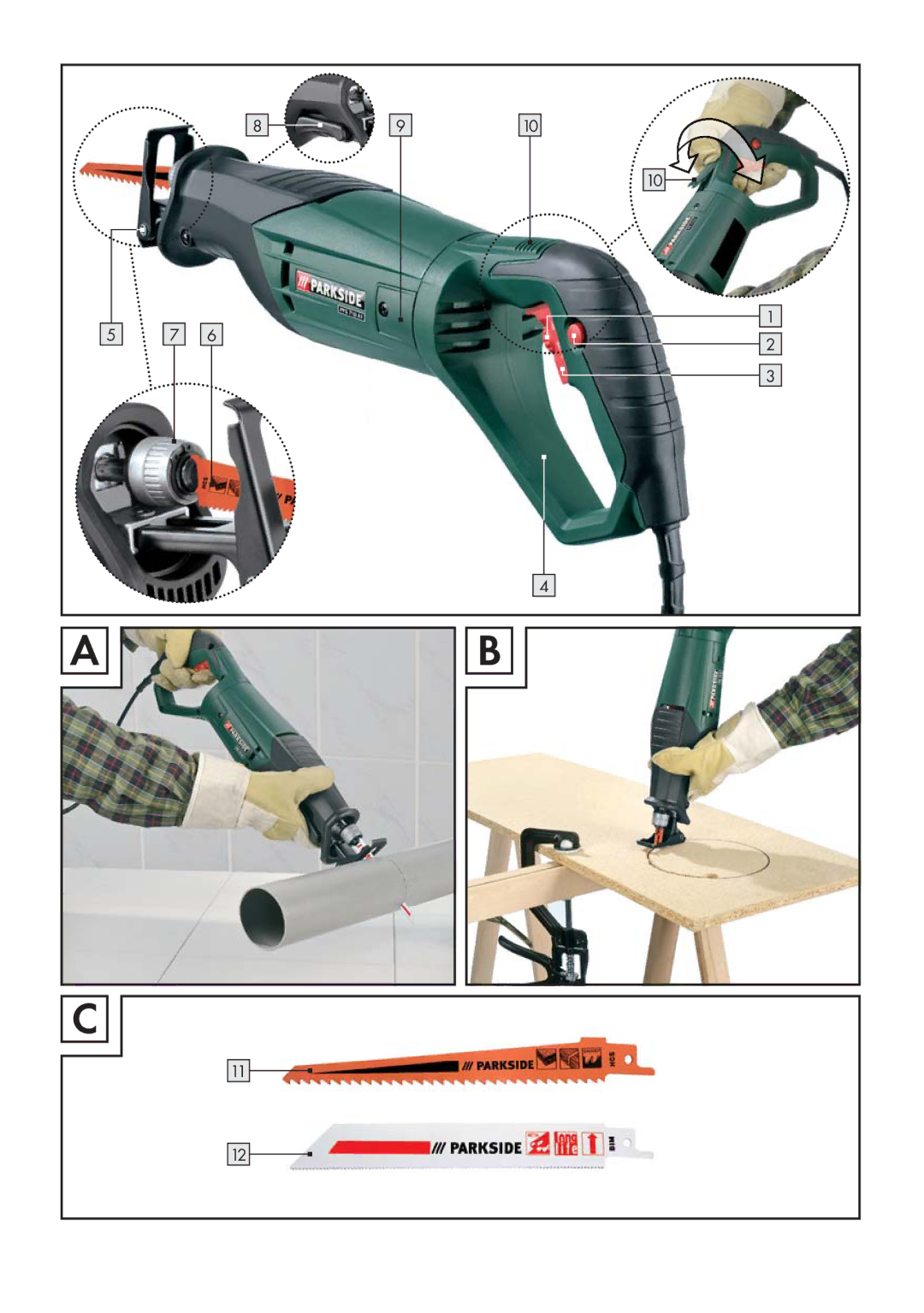 Parkside PFS 710 A1 manual 