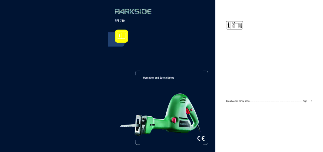 Parkside PFS 710 manual Pfs 