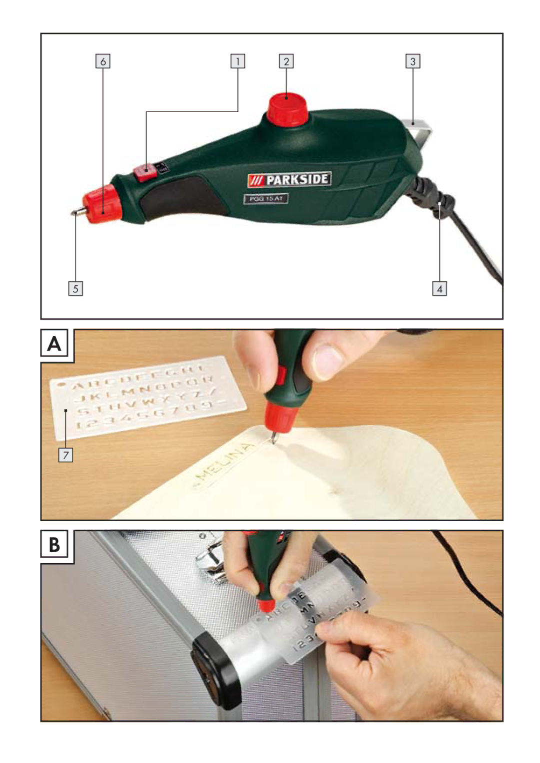 Parkside PGG 15 A1 manual 