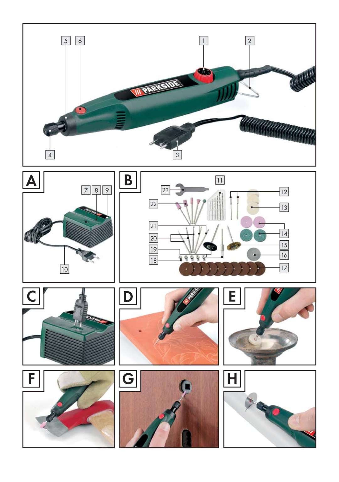 Parkside PMGS 12 A1 manual 