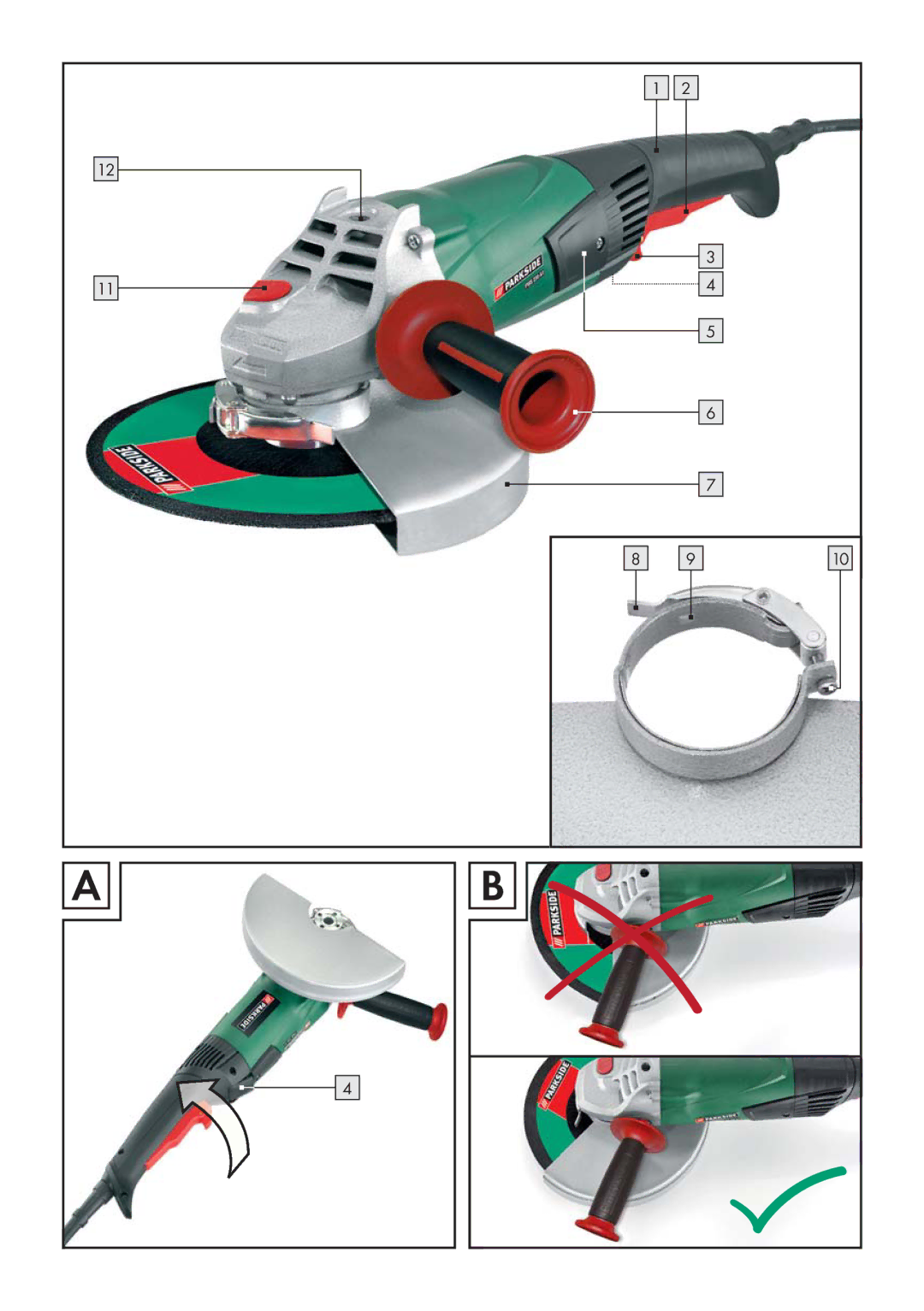 Parkside PWS 230 A1 manual 