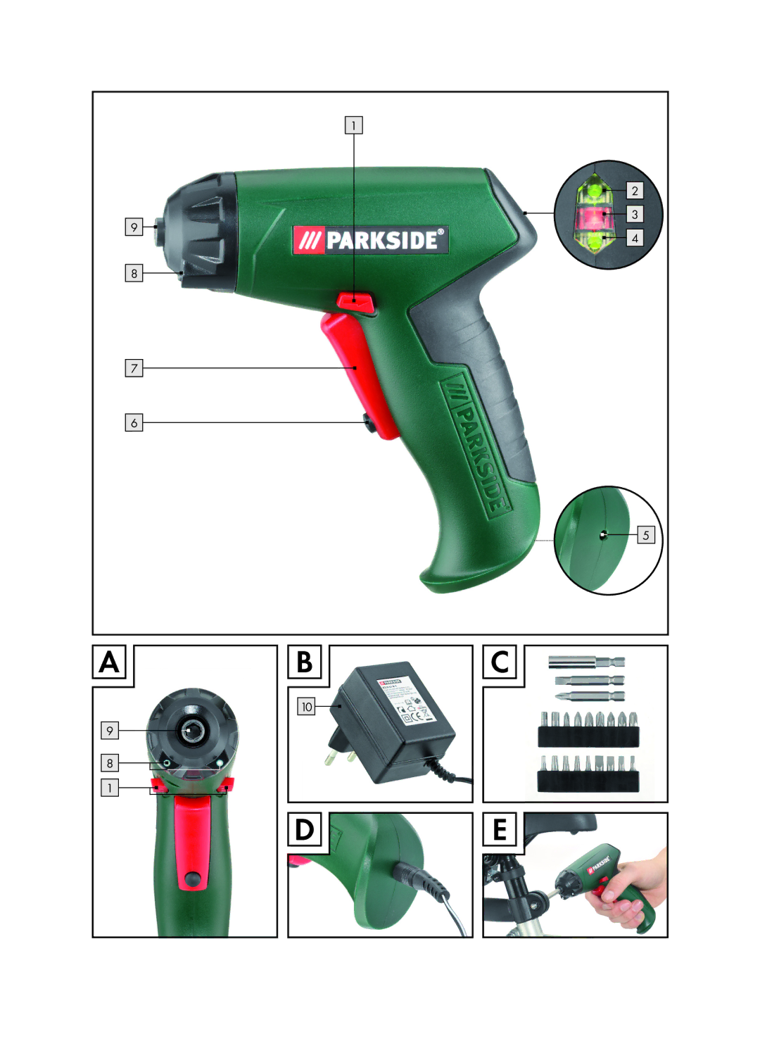 Parkside 6-LIA, X3 manual 