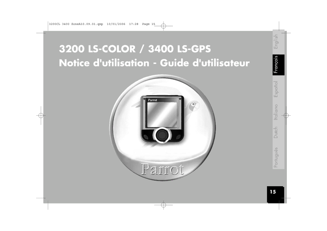 Parrot 3200 user manual LS-COLOR / 3400 LS-GPS 