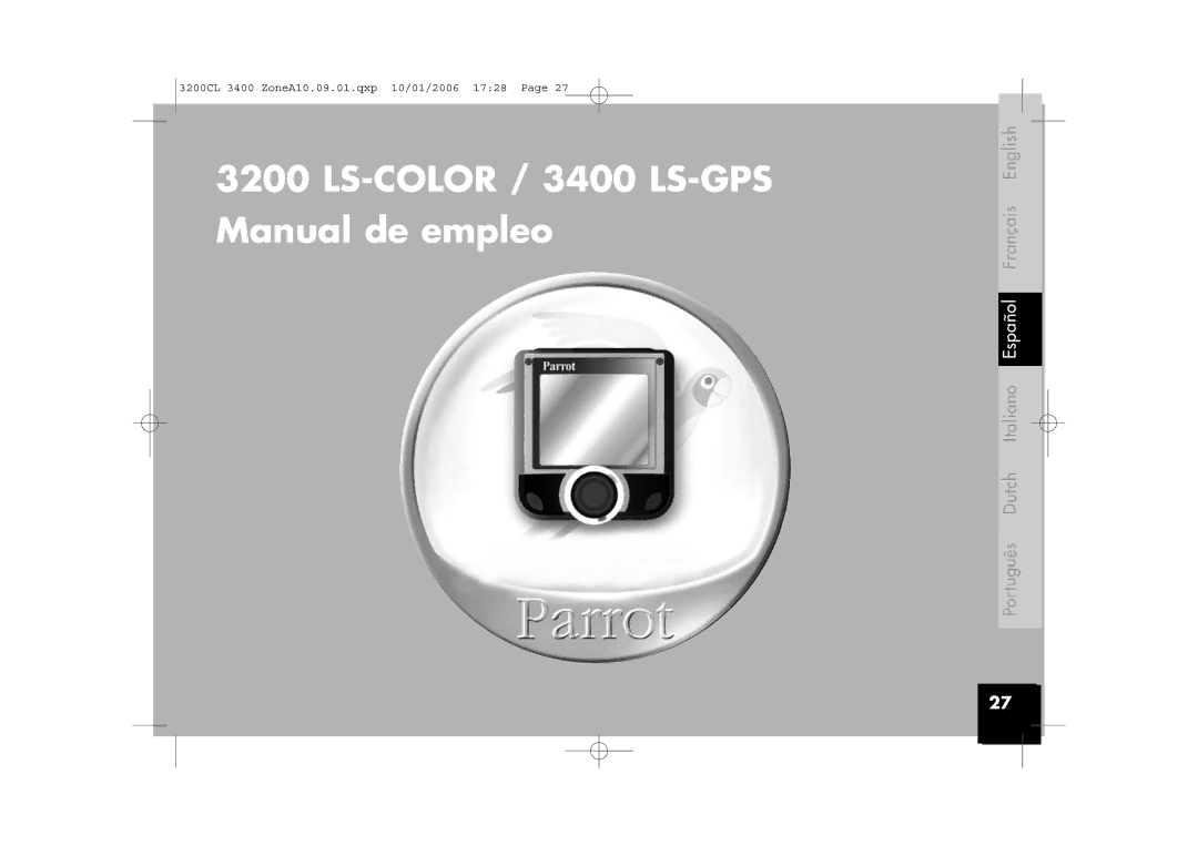 Parrot 3200 user manual LS-COLOR / 3400 LS-GPS Manual de empleo 