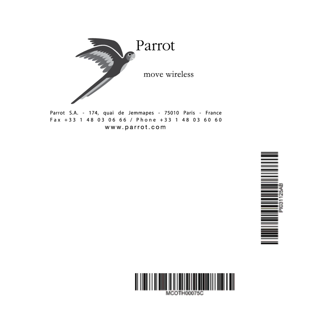 Parrot Games manual 