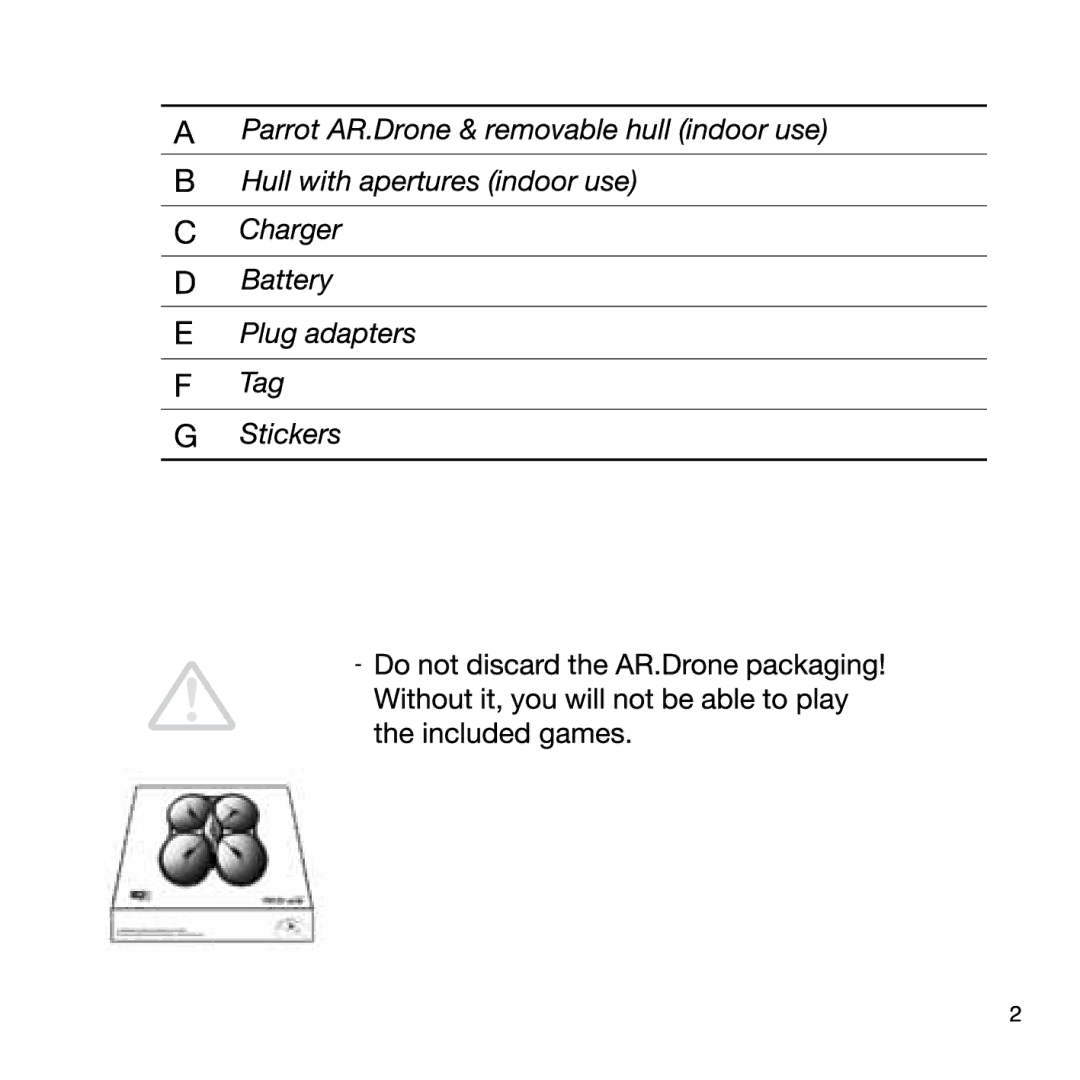 Parrot Games manual 