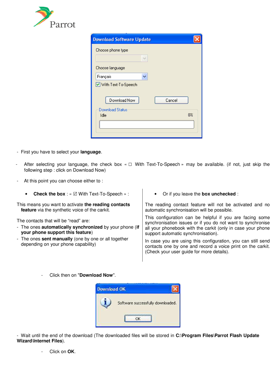 Parrot MK6000 manual 