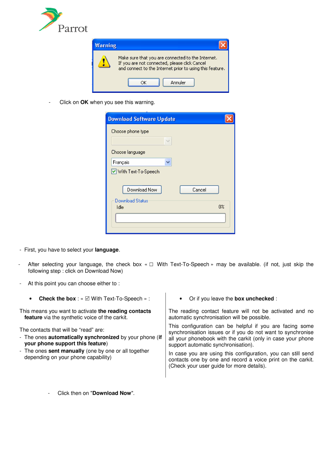 Parrot MK6000 manual 