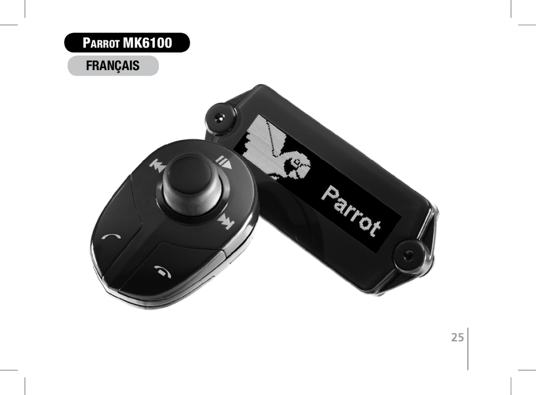 Parrot user manual ParrotParrotMK6100 