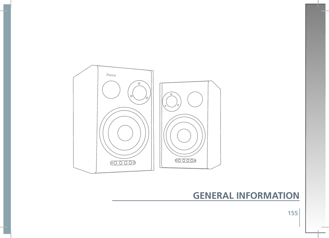 Parrot SOUND SYSTEM user manual General Information 