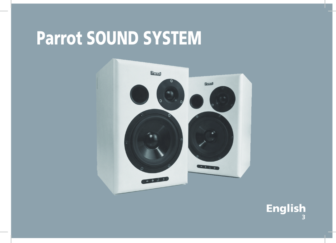 Parrot user manual Parrot SOUND SYSTEM, English 