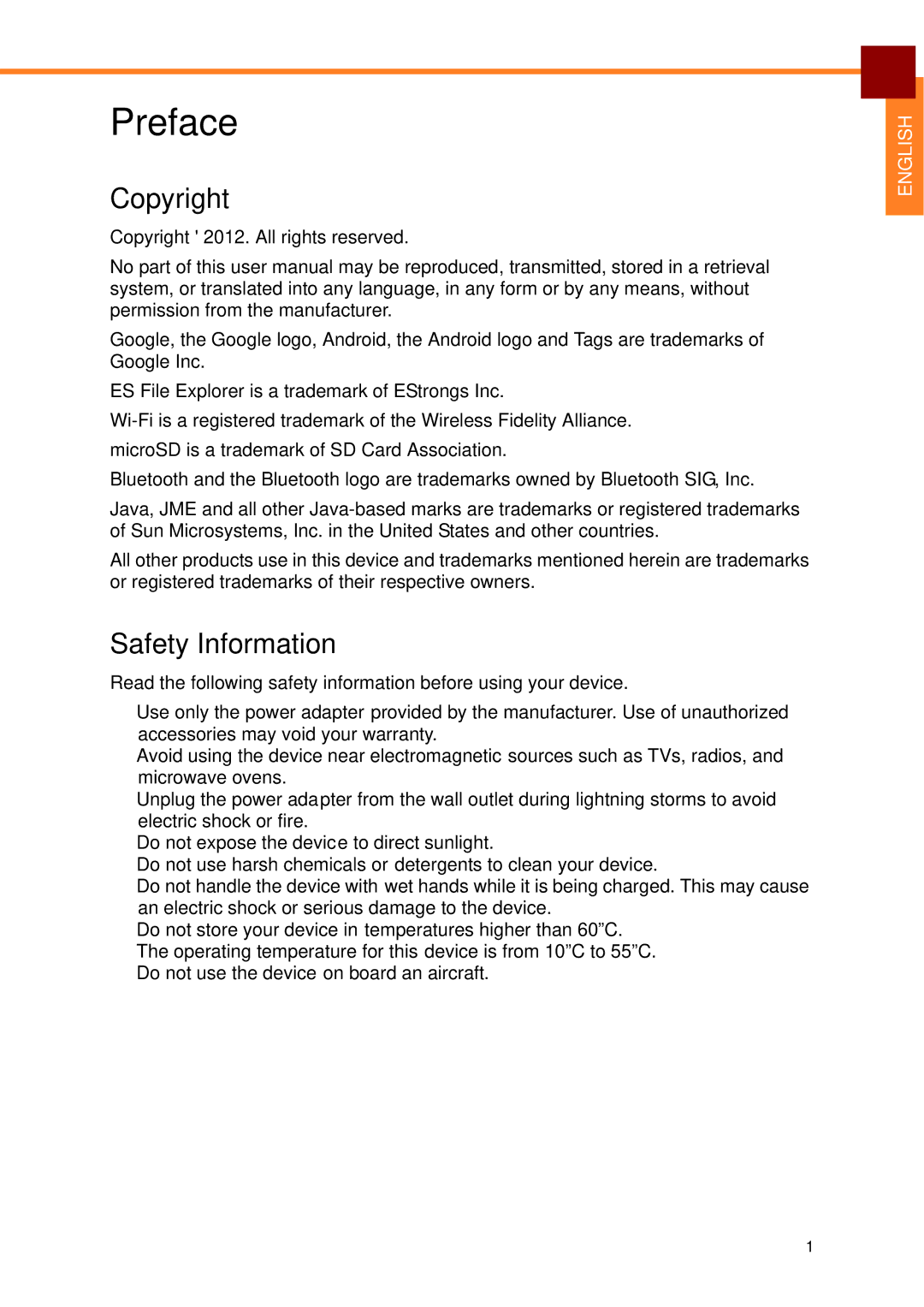 Partner Tech EM-70B user manual Preface 