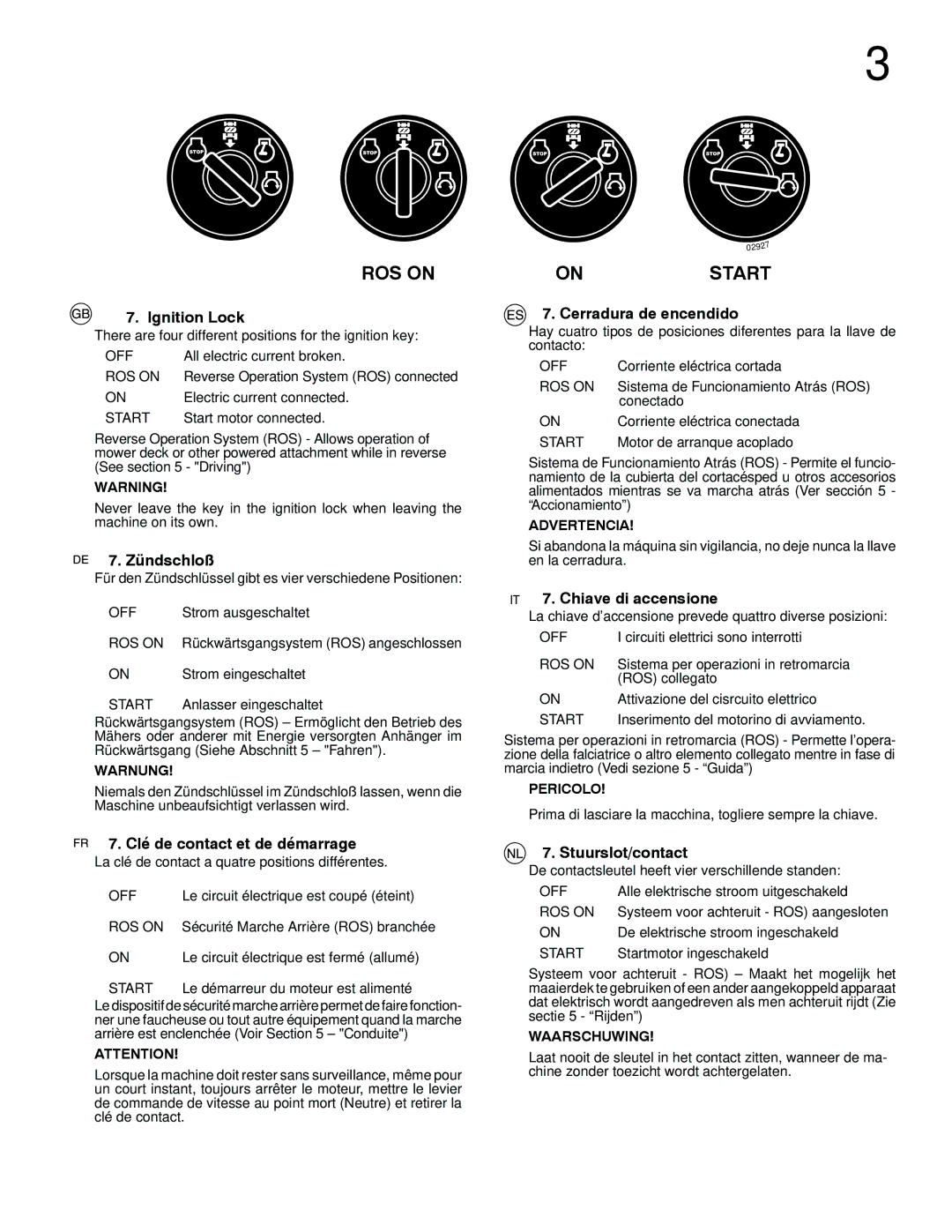 Partner Tech P11577 Ignition Lock, Zündschloß, Clé de contact et de démarrage, Cerradura de encendido, Stuurslot/contact 