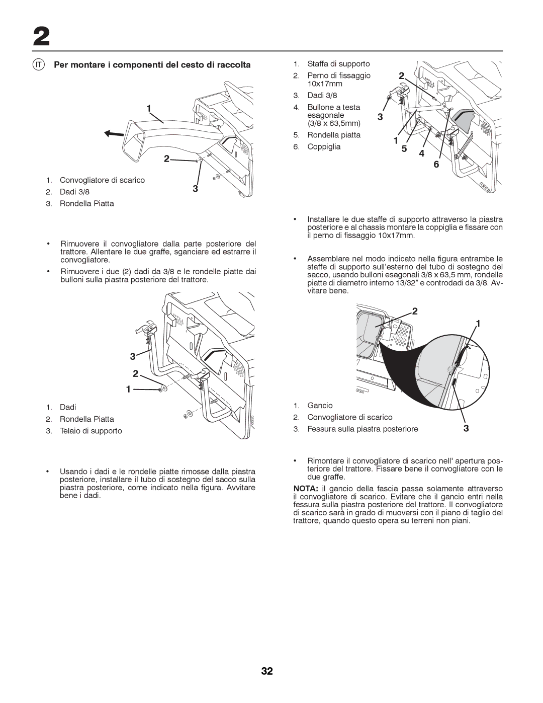 Partner Tech P12597RB instruction manual Per montare i componenti del cesto di raccolta 