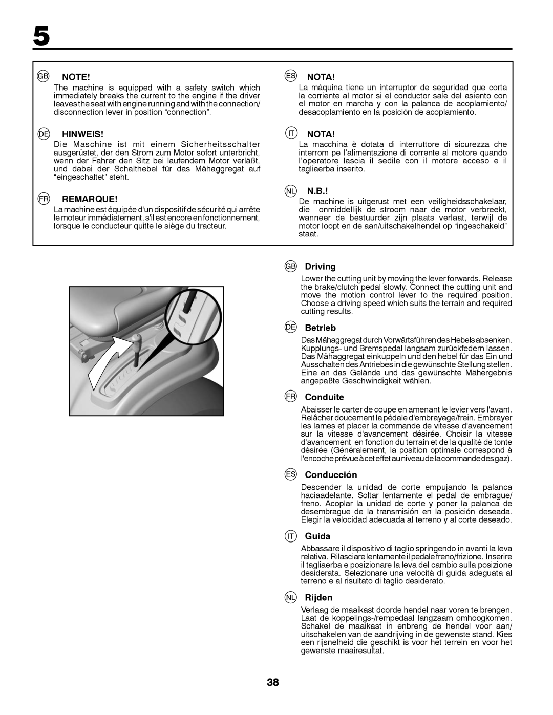 Partner Tech P145107H instruction manual Hinweis, Remarque, Nota 