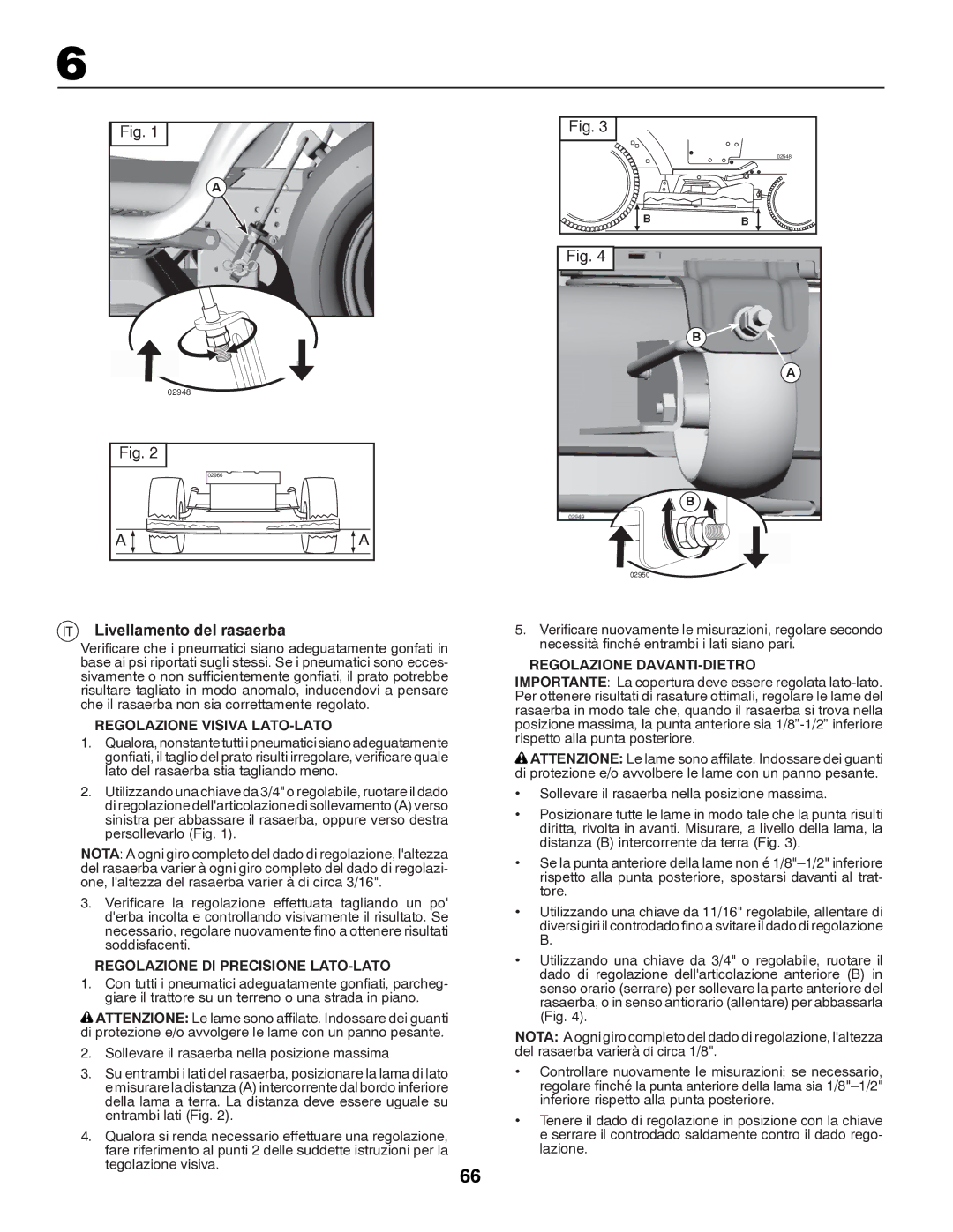 Partner Tech P145107HP Livellamento del rasaerba, Regolazione Visiva LATO-LATO, Regolazione DI Precisione LATO-LATO 