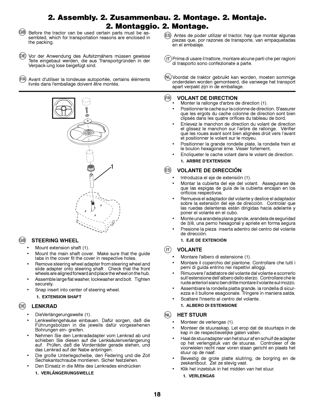 Partner Tech P200107HRB instruction manual Volant DE Direction, Volante DE Dirección, Steering Wheel, Lenkrad, HET Stuur 