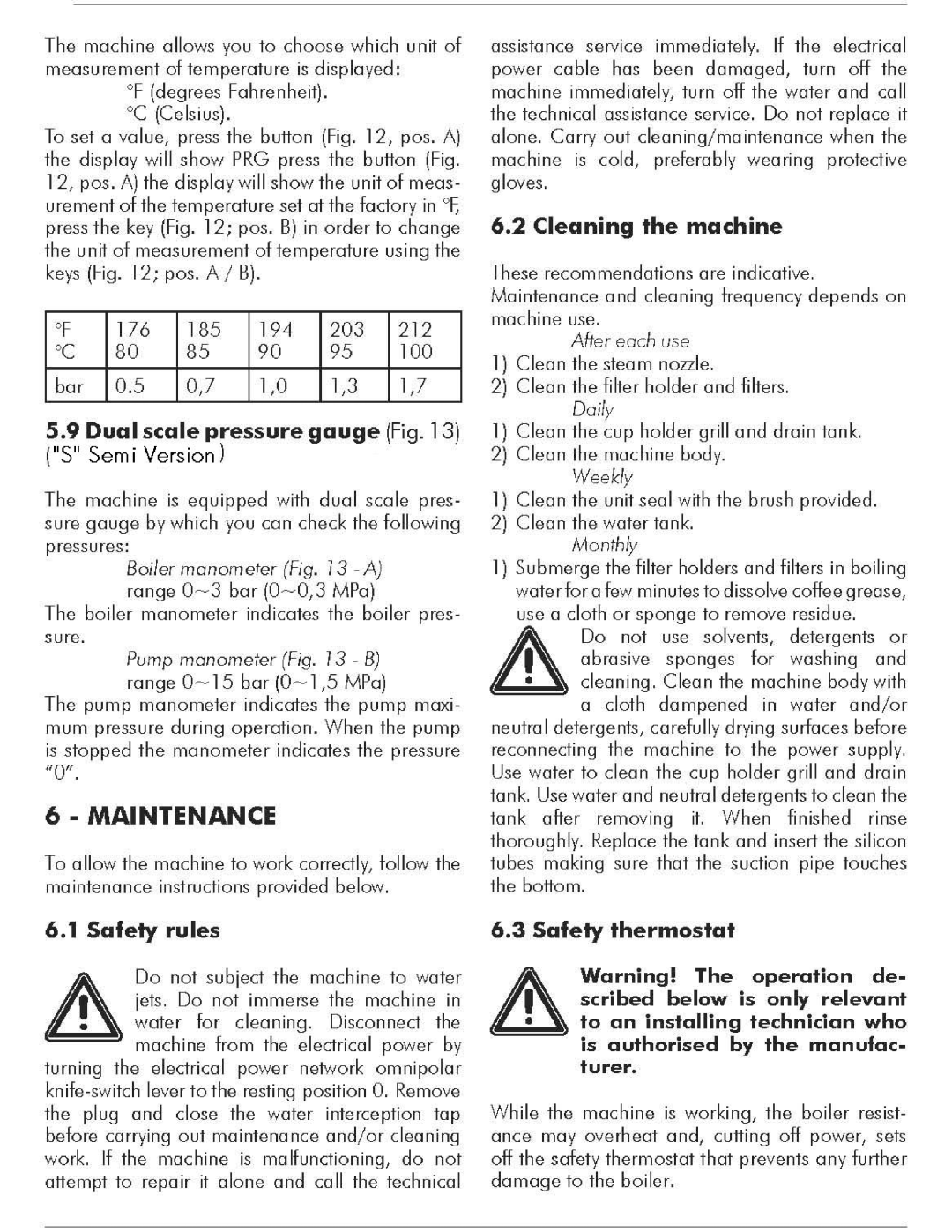 Pasquini Espresso Company LiviaG4AutoPID, LiviaG4SemiPid manual 