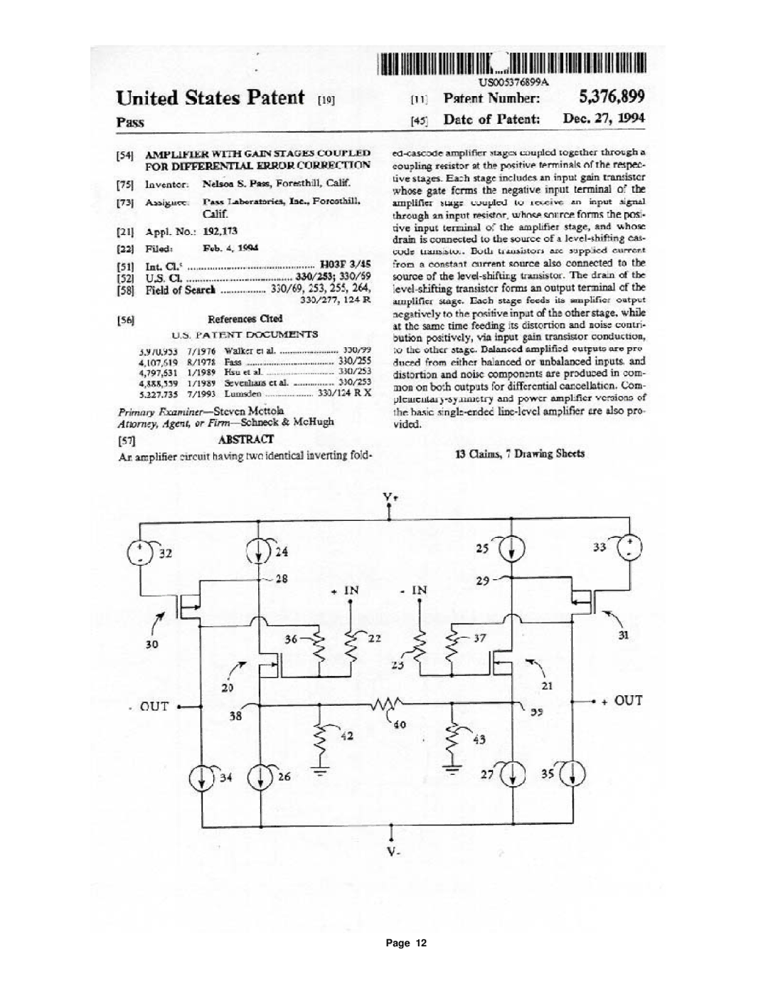 Pass Labs X250 owner manual 