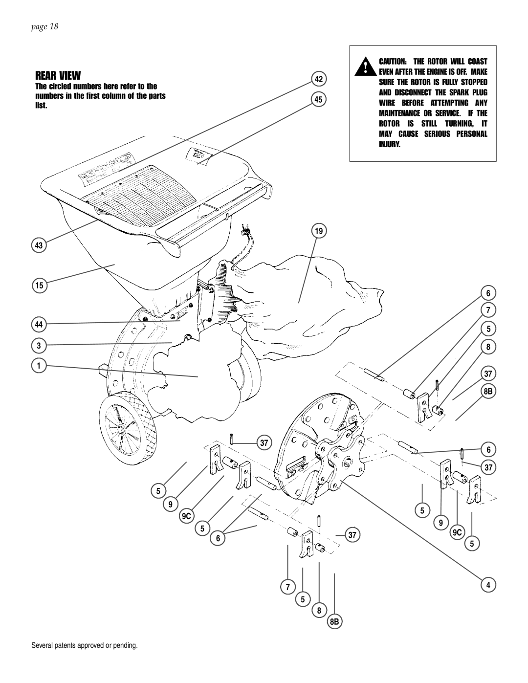 Patriot Products 10F-CSV manual Rear View 