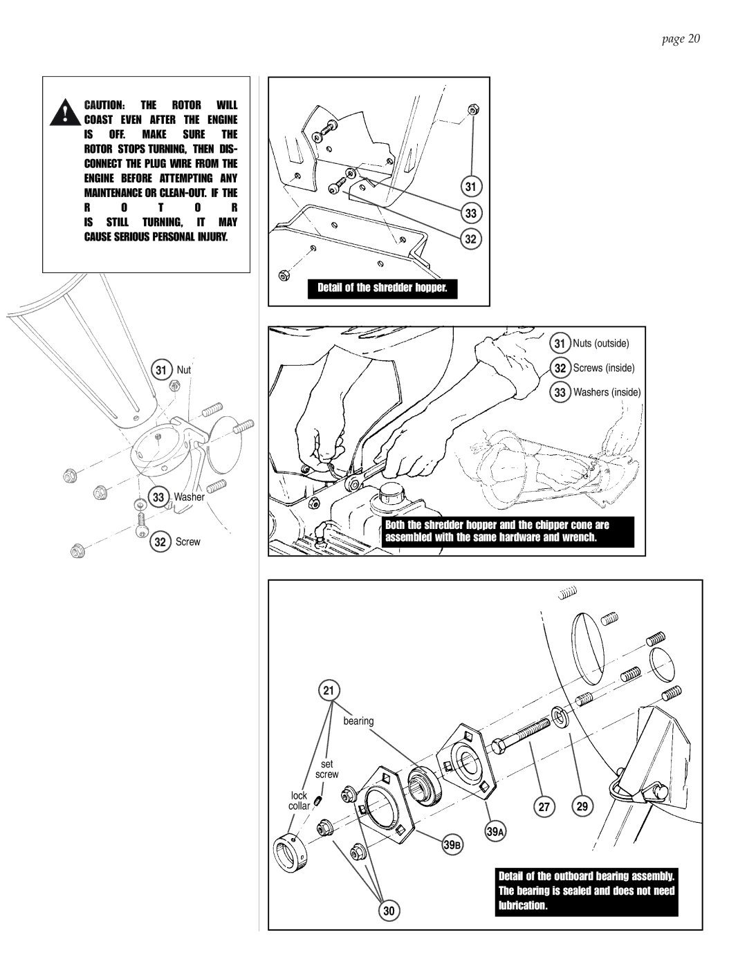 Patriot Products 5F, 6F, 8F, 10F manual Rotor Will Coast Even After, Make, May 