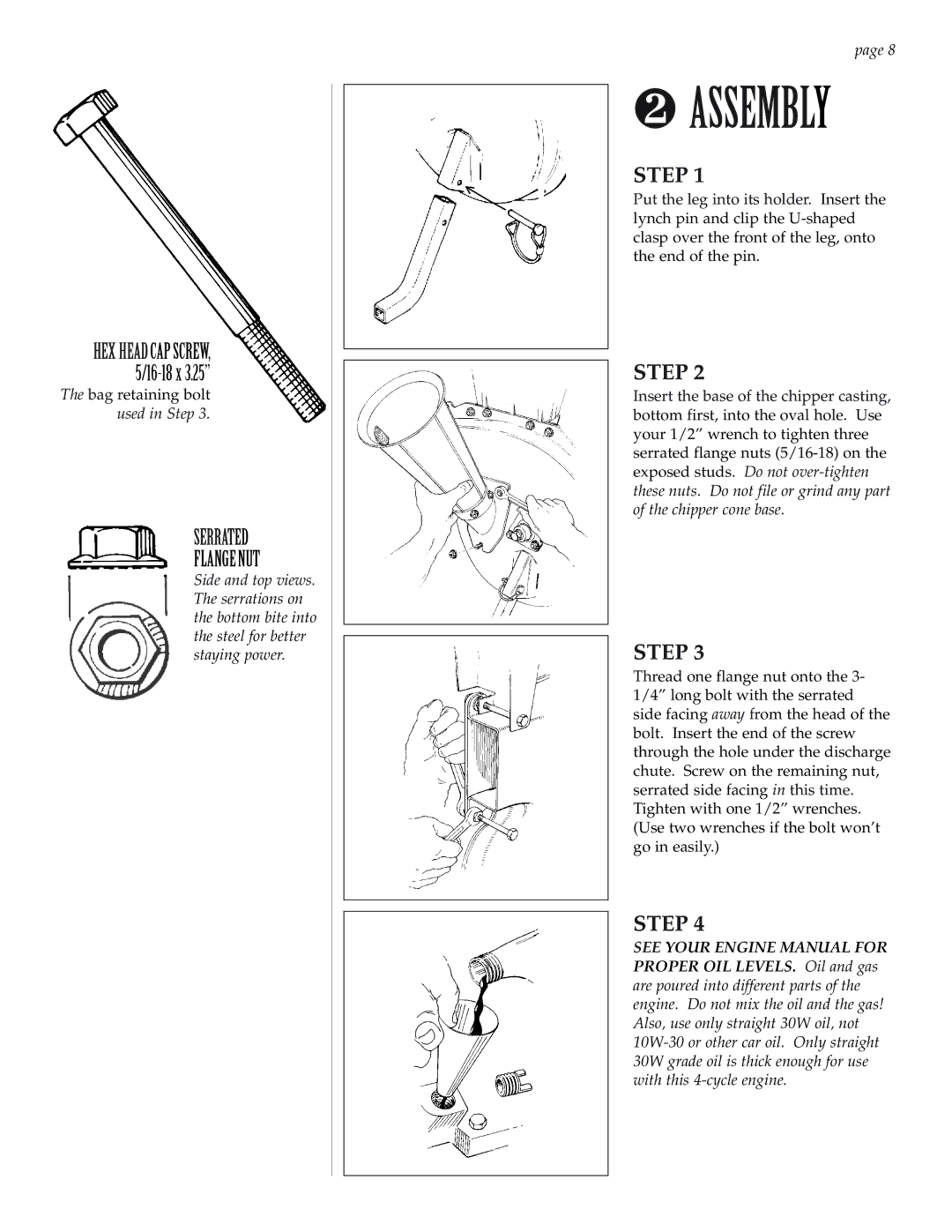 Patriot Products 5F, 6F, 8F, 10F manual ❷ Assembly 